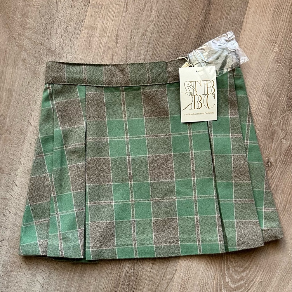 TBBC Plaid Skirt NEW! (The Beaufort Bonnet Company) Pleated Skirt Mirador Place